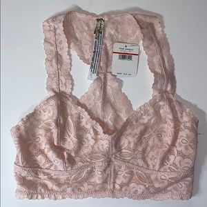 Free People Galloon Racerback Pink Bralette NWT